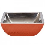 Bon Chef Diamond Collection Cold Wave 7 Qt. Orange Triple Wall Bowl
