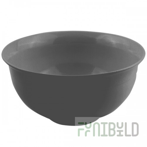 Bon Chef 9131 16 Qt. Smoke Gray Sandstone Finish Cast Aluminum Tulip Bowl