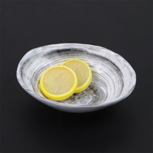 Elite Global Solutions D431OV Van Gogh Black 5 oz. Oval Melamine Bowl - 6/Case Elite Global Solutions D431OV Van Gogh Black 5 oz. Oval Melamine Bowl - 6/Case