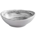 Elite Global Solutions D431OV Van Gogh Black 5 oz. Oval Melamine Bowl - 6/Case