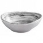 Elite Global Solutions D431OV Van Gogh Black 5 oz. Oval Melamine Bowl - 6/Case