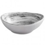Elite Global Solutions D431OV Van Gogh Black 5 oz. Oval Melamine Bowl - 6/Case