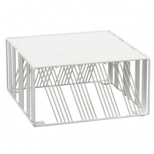 Cal-Mil 432-6-15 Portland White Wire Square Riser - 12 Cal-Mil 432-6-15 Portland White Wire Square Riser - 12