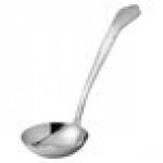 Vollrath 46942 2 oz. One-Piece Stainless Steel Embossed Ladle with Scroll Design