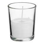 Leola Candle 15 Hour Clear Glass Wax Filled Votives - 48/Case Leola Candle 15 Hour Clear Glass Wax Filled Votives - 48/Case