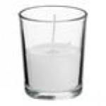 Leola Candle 15 Hour Clear Glass Wax Filled Votives - 48/Case Leola Candle 15 Hour Clear Glass Wax Filled Votives - 48/Case