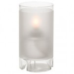 Hollowick 48000F Large Satin Crystal Glass Cylinder Lamp Hollowick 48000F Large Satin Crystal Glass Cylinder Lamp