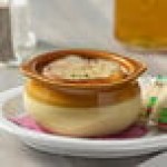 Acopa 12 oz. Brown and Ivory Stoneware Onion Soup Crock / Bowl - 24/Case