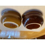 Acopa 12 oz. Brown and Ivory Stoneware Onion Soup Crock / Bowl - 24/Case