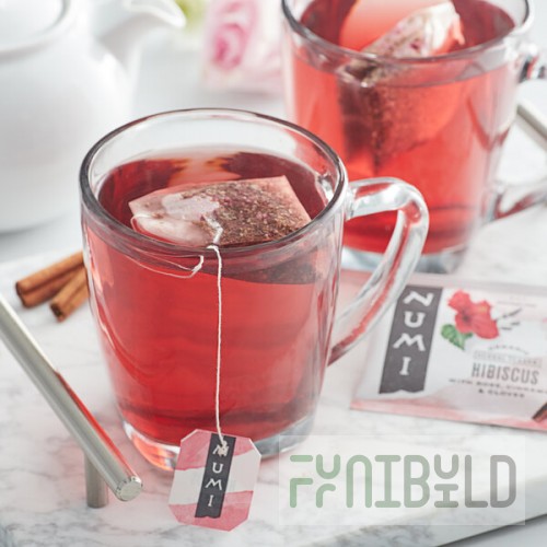 Numi Organic Hibiscus Tea Bags - 96/Case