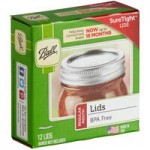 Ball 60000ZFP 8 oz. Half-Pint Regular Mouth Glass Canning Jar with Silver Metal Lid and Band - 12/Case