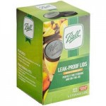 Ball 60000ZFP 8 oz. Half-Pint Regular Mouth Glass Canning Jar with Silver Metal Lid and Band - 12/Case