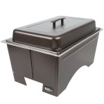 Sterno Full Size Copper Vein Fold Away Chafer with Lid and Full Size Pan Sterno Full Size Copper Vein Fold Away Chafer with Lid and Full Size Pan