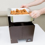 Sterno Full Size Copper Vein Fold Away Chafer with Lid and Full Size Pan Sterno Full Size Copper Vein Fold Away Chafer with Lid and Full Size Pan