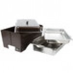 Sterno Full Size Copper Vein Fold Away Chafer with Lid and Full Size Pan Sterno Full Size Copper Vein Fold Away Chafer with Lid and Full Size Pan