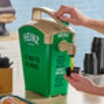 Heinz Keystone 1.5 Gallon Green Plastic Countertop Pump Dispenser with 2 Heinz Sweet Relish Pouches