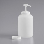 Choice Condiment Pump Kit with 0.5 oz. Plastic Pump and 1 Gallon Jug