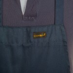 Chef Revival Navy Blue Poly-Cotton Customizable Bib Apron with 1 Pocket - 28 Chef Revival Navy Blue Poly-Cotton Customizable Bib Apron with 1 Pocket - 28