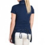 Chef Revival Navy Blue Poly-Cotton Customizable Bib Apron with 1 Pocket - 28 Chef Revival Navy Blue Poly-Cotton Customizable Bib Apron with 1 Pocket - 28