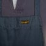 Chef Revival Navy Blue Poly-Cotton Customizable Bib Apron with 1 Pocket - 28 Chef Revival Navy Blue Poly-Cotton Customizable Bib Apron with 1 Pocket - 28