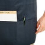 Chef Revival Navy Blue Poly-Cotton Customizable Bib Apron with 1 Pocket - 28 Chef Revival Navy Blue Poly-Cotton Customizable Bib Apron with 1 Pocket - 28