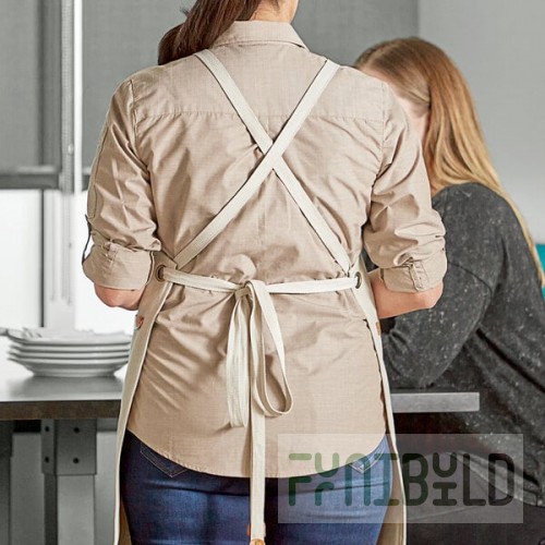 Acopa Hazleton Cream Cross-Back Replacement Straps - 2/Pack