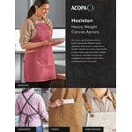 Acopa Hazleton Cream Cross-Back Replacement Straps - 2/Pack