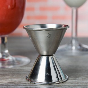 American Metalcraft J222 1 oz. & 1.25 oz. Stainless Steel Jigger American Metalcraft J222 1 oz. & 1.25 oz. Stainless Steel Jigger