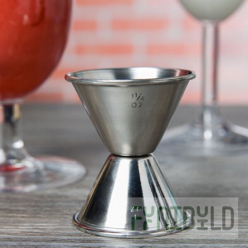 American Metalcraft J222 1 oz. & 1.25 oz. Stainless Steel Jigger