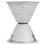 American Metalcraft J222 1 oz. & 1.25 oz. Stainless Steel Jigger