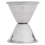 American Metalcraft J222 1 oz. & 1.25 oz. Stainless Steel Jigger
