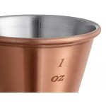 Acopa 1 oz. & 1.5 oz. Copper Japanese Jigger Acopa 1 oz. & 1.5 oz. Copper Japanese Jigger