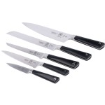 Mercer Culinary M19105 ZüM® 6-Piece Wood and Glass Knife Block Set Mercer Culinary M19105 ZüM® 6-Piece Wood and Glass Knife Block Set