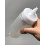 Vollrath 5124-13 Traex® 24 oz. Clear Single Tip Closeable Wide Mouth Squeeze Bottle