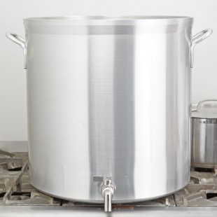 Vollrath 68681 Wear-Ever Classic Select 80 Qt. Heavy Duty Aluminum Stock Pot with Faucet