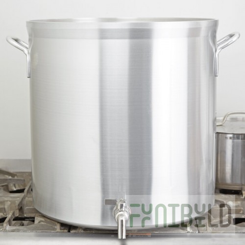 Vollrath 68681 Wear-Ever Classic Select 80 Qt. Heavy Duty Aluminum Stock Pot with Faucet