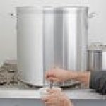 Vollrath 68681 Wear-Ever Classic Select 80 Qt. Heavy Duty Aluminum Stock Pot with Faucet