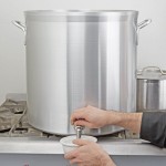 Vollrath 68681 Wear-Ever Classic Select 80 Qt. Heavy Duty Aluminum Stock Pot with Faucet