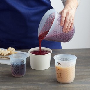 OXO 11172700 Good Grips 1/2 to 2 Cup Squeeze & Pour 3-Piece Translucent Silicone Measuring Cup Set