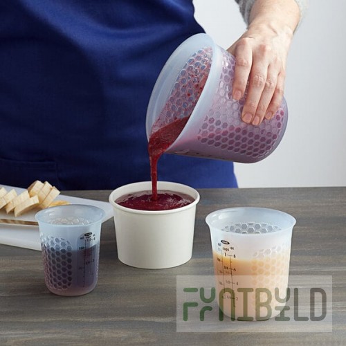 OXO 11172700 Good Grips 1/2 to 2 Cup Squeeze & Pour 3-Piece Translucent Silicone Measuring Cup Set