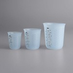 OXO 11172700 Good Grips 1/2 to 2 Cup Squeeze & Pour 3-Piece Translucent Silicone Measuring Cup Set