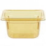 Vollrath 9094410 Super Pan® 1/9 Size Amber High Heat Plastic Food Pan - 4