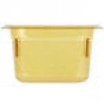 Vollrath 9094410 Super Pan® 1/9 Size Amber High Heat Plastic Food Pan - 4