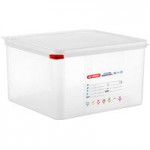 Araven 03031 1/3 Size Translucent Polypropylene Food Pan with Airtight Lid - 6 Araven 03031 1/3 Size Translucent Polypropylene Food Pan with Airtight Lid - 6
