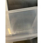 Araven 03031 1/3 Size Translucent Polypropylene Food Pan with Airtight Lid - 6 Araven 03031 1/3 Size Translucent Polypropylene Food Pan with Airtight Lid - 6