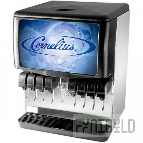Cornelius 621052807 Enduro 250 Countertop Ice / Beverage Dispenser with 8 UFB-1 Sanitary Lever Valves
