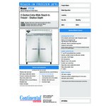 Continental Refrigerator 2FESN-SA 57 Continental Refrigerator 2FESN-SA 57
