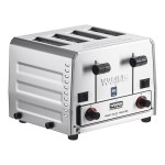 Waring WCT850RC Heavy Duty Switchable Bread and Bagel 4-Slice Commercial Toaster - 120V Waring WCT850RC Heavy Duty Switchable Bread and Bagel 4-Slice Commercial Toaster - 120V