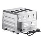 Waring WCT850RC Heavy Duty Switchable Bread and Bagel 4-Slice Commercial Toaster - 120V Waring WCT850RC Heavy Duty Switchable Bread and Bagel 4-Slice Commercial Toaster - 120V