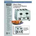 Waring WCT850RC Heavy Duty Switchable Bread and Bagel 4-Slice Commercial Toaster - 120V Waring WCT850RC Heavy Duty Switchable Bread and Bagel 4-Slice Commercial Toaster - 120V